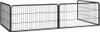 vidaXL 4-częściowy kojec dla psa czarny 100x50cm stal Podgląd zdjęcia produktu 2