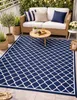 Outdoor Teppich 160x230 Wasserdicht - Balkon Terrasse Produktbild-Vorschau 3