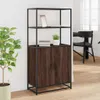 vidaXL Highboard brun imitation chêne 68x35x139 cm Bois Voir les images du produit 3