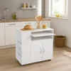 Küchenschrank Thekla Weiß 80x76x40 cm mit ausziehbarem Produktbild-Vorschau 1