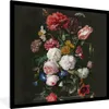 MuchoWow® Gerahmtes Poster Stilleben mit Blumen in einer Produktbild-Vorschau 1