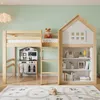 Lit mezzanine pour enfant avec espace de rangement, tiroirs Voir les images du produit 5