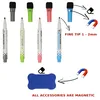 Minadax 2x Mini Whiteboard Folie 30 x 20cm | Magnet Haftend Produktbild-Vorschau 2