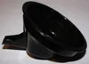 A black plastic funnel or spout is shown from a diagonal angle against a white background. Produktbild-Vorschau