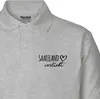 Huuraa Damen Polo Shirt Saaleland verliebt XS Sport Grey Produktbild-Vorschau 2