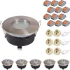 hoftronic LED Einbaustrahler 6er Set GU10 Fassung IP44 Rund Produktbild-Vorschau 1