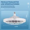 Deckenventilator mit Licht und Fernbedienung, kompakt und Produktbild-Vorschau 4