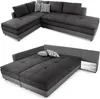 Federkern Ecksofa Doppelbett Dauerschläfer Bettkasten Couch Produktbild-Vorschau 1