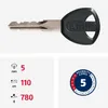 Antivol à chaîne ABUS Steel-O-Chain 5805K - Antivol vélo en Voir les images du produit 8