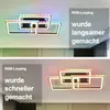ZMH LED Deckenleuchte Schwarz Deckenlampe lampe Dimmbar mit Produktbild-Vorschau 7
