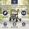 ForeverSenior Aluminium Rollator - 3-fach faltbar mit Produktbild-Vorschau 4