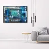 Leinwandbild blaue 3d-abstraktion 100x70 cm Feeby blau Produktbild-Vorschau 2