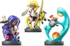 Three amiibo figures from the Splatoon franchise are displayed on a white background. Produktbild-Vorschau