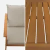 sweeek - Gartenlounge-Set für 4 Personen - Holzfarben Produktbild-Vorschau 2