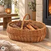 Kobolo Kaminholzkorb Holzkorb für Kaminholz EMBERI oval aus Produktbild-Vorschau 2