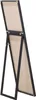 BELIANI Stojace zrkadlo čierne obdĺžnikový rám 40 x 140 cm Náhľad obrázku produktu 8