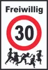 Freiwillig 30 Schild Spielende Kinder A1 (594x841mm) Produktbild-Vorschau 1