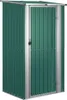 vidaXL Gartenhaus Grün 118,5x97x209,5 cm Verzinkter Stahl Produktbild-Vorschau 1