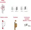 Serrure encastrable pour porte d'entrée avec cylindre en Voir les images du produit 6