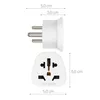 kwmobile 2x Reiseadapter Typ-D - Reise Adapter zu Typ D Produktbild-Vorschau 3