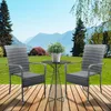 Juskys Polyrattan Gartenstühle Yoro 2er Set - mit Armlehnen Produktbild-Vorschau 25