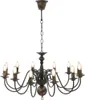 vidaXL Lampadario nero antico 12 prese E14 Anteprima dell’immagine prodotto 2