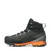 Schwarze Herren Trekking Schuhe Ribelle TRK GTX von Scarpa; mit orangefarbenen Akzenten und griffiger Sohle. Produktbild-Vorschau