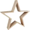 Deko Holzstern 30 cm Natur Weihnachtsstern Fensterdeko Produktbild-Vorschau 1