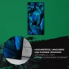 Küche Wohnzimmer Wand Leinwand Uhr 30x60 Gemälde Blüten Produktbild-Vorschau 5