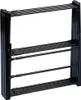 A black, multi-tiered drying rack is shown against a white background. Produktbild-Vorschau