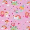 Geschenkpapier kleine Prinzessin mit Einhorn 70cm x 2m Produktbild-Vorschau 1
