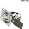 KOTARBAU® 4er Set (2 mit Bremse) Transparente Möbelrollen Ø Produktbild-Vorschau 6