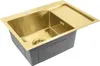 A gold sink with a gray base, shown from a diagonal angle. Náhľad obrázku produktu