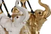 Dekorativní figurka Home ESPRIT Bílý černozlatý slon Náhled obrázku produktu 4
