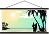 MuchoWow® Textilposter Sonne - Meer - Brandung 150x75 cm Produktbild-Vorschau 1