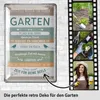 Gartenregeln Schild - Blechschilder Garten mit Sprüchen - Produktbild-Vorschau 2