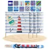 Lantigo Strandparavent Leuchtturm 10m Windschutz Produktbild-Vorschau 1