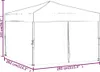 vidaXL Partyzelt Faltbar mit Seitenwänden Creme 3x3 m Produktbild-Vorschau 8