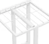 vidaXL Stojan na kvety 5 poschodí 43x22x98 cm biely kov Náhľad obrázku produktu 6