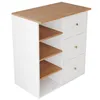 Commode à langer Flieks avec 3 tiroirs et étagère, meuble à Voir les images du produit 9