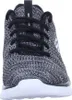 A close-up, front-facing view of a black and gray Skechers sneaker. Anteprima dell’immagine prodotto