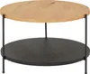 home24 Furnierter Couchtisch - Eiche / Schwarz Produktbild-Vorschau 4