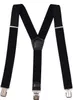 Hosenträger Schwarz 4 cm drei Clips Maisstruktur Produktbild-Vorschau 1