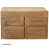 Teako Design Badmöbel Set Sunne 120 cm Teakholz mit Schrank Produktbild-Vorschau 9