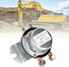 A close-up of a 12V 300A power switch relay with a blurred excavator in the background. Produktbild-Vorschau