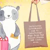 Mr. & Mrs. Panda Shopping Tasche Spruch 82. Geburtstag - Produktbild-Vorschau 2