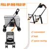2 in 1 Klappbar Hundewagen Hundebuggy Bis 20kg,Pet Stroller Produktbild-Vorschau 4
