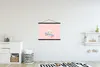 MuchoWow® Textilposter Schwein - Rosa - Skateboard - Blau - Produktbild-Vorschau 2