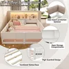 Flieks Kinderbett 140x200cm mit Led, Bodenbett Holzbett mit Produktbild-Vorschau 6