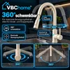 Robinet de cuisine VBChome, couleur beige, avec douchette Voir les images du produit 4
